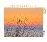 Puzzle · l'herbe des Dunes au Coucher du Soleil | Sur la plage est, près de Zingst · 1000 pièces · Format assemblé 64 × 48 cm · CALVENDO Puzzle
