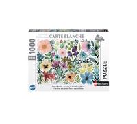 Nathan - Puzzle 1000 pièces - L'herbier des Jolies Fleurs aquarellées | Adulte et enfant dès 14 ans - Puzzle de qualité supérieur - Pièces uniques et assemblage parfait - Détente et relaxation