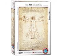 Puzzle - L'Homme Vitruvien De Leonardo Da Vinci - 1000 Pièces