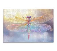 Puzzle Libellule 1500 Pièces Adultes, Puzzle 1500 Pièces pour Adultes et Enfants à Partir de 14 Ans, Animal Puzzles Bois de Qualité Supérieure avec Une Boîte d'emballage Exquise, Cadeau Femme, -2593