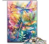 Puzzle Libellule Aquarelle 2000 pièces pour Adultes et Adolescents, Jeux éducatifs Classiques, Belle décoration (70x100cm)