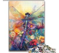 Puzzle Libellule Aquarelle 2000 pièces pour Adultes, Jeu Stimulant, décoration Murale, Cadeaux d'anniversaire et de Noël Uniques (70x100cm)