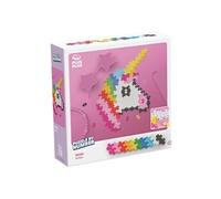 PLUS PLUS - Puzzle par numéro Licorne de 250 pièces - Jeu de construction - PP3929, Noir