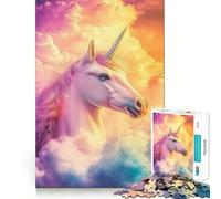 Puzzle Licorne Arc-en-Ciel pour Adultes, 1000 Pièces, Casse-tête, Loisirs la Maison, Image Assembler, Cadeau d'anniversaire (38x52cm)