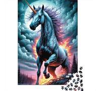 Puzzle Licorne Art 100% Carton recyclé, Puzzle en Carton de qualité supérieure pour Adultes et Enfants, Cadeaux d'halloween, 1 000 pièces (38 x 26 cm)