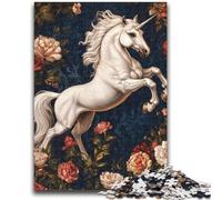 Puzzle Licorne Blanche 1000 pièces pour Adultes et Adolescents, Un Jeu éducatif Amusant et Humoristique pour Un Anniversaire (38x26cm)
