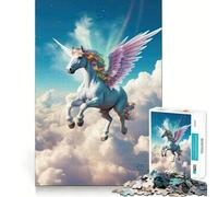 Puzzle Licorne Cheval Fantaisie Adultes 1000 Pièces Découpe de Haute Précision Facile à Apprendre Plaisir en Famille (50x75cm)