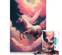 Puzzle Licorne Cheval Fantaisie pour Adultes 1000 Pièces Jeu de Mémoire Découpe Fine Finition Premium Un Passe-Temps Captivant (50x75cm)