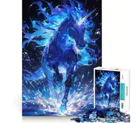Puzzle Licorne Créature Légendaire 1000 Pièces Jeu de Créativité et d'Expérience Pièces Robustes et Découpées avec Précision Idéal pour Les Voyages pour Les Jeux de Réflexion (38x26cm)