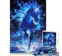 Puzzle Licorne Créature Légendaire 1000 Pièces pour Adultes Stimulation de l'esprit Facile Assemblage Solide Cadeau Festif (38x26cm)