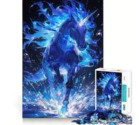 Puzzle Licorne Créature Légendaire Adultes 1000 Pièces Jeu de mémoire Découpe de Haute précision Facile à Apprendre Plaisir en Famille (38x52cm)