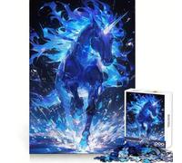 Puzzle Licorne Créature Légendaire pour Adolescents 1000 Pièces Activité Développant la Réflexion et Relaxante Bords Soignés Cadeau de Noël (38x52cm)