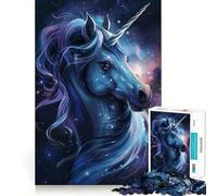 Puzzle Licorne Créature Légendaire pour Adultes 1000 Pièces Jeu Stimulant l'esprit Taille Uniforme Pièces Précises pour Les Voyages (38x52cm)