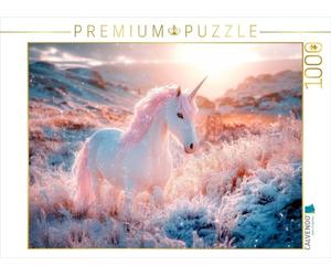 Puzzle · Licorne dans l'éclat des étoiles du Matin | Le monde fantastique des créatures fabuleuses · 1000 pièces · Format assemblé 64 × 48 cm · CALVENDO Puzzle
