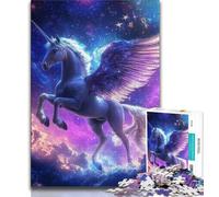 Puzzle Licorne de l'univers 1000 pièces pour Adultes et Adolescents, Staycation Kill Time, Chaque pièce est Unique - Jeu Familial Stimulant et Amusant (75x50cm)