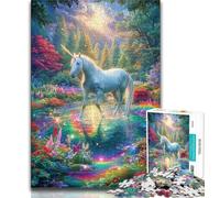 Puzzle Licorne Fantastique 1000 pièces pour Adolescents, Jeu éducatif, Jouet, décoration d'intérieur Unique et Cadeaux (38x26cm)
