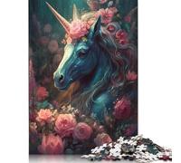 Puzzle Licorne Île Enchantée pour Adultes et Adolescents 1000 Pièces Puzzle en Bois Puzzles pour Adultes Activité Familiale Puzzles 1000pcs (75x50cm)