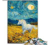 Puzzle Licorne Mystérieuse 1000 pièces pour Adultes et Adolescents, pour Les 14 Ans et Plus, Jeux Amusants, activités Amusantes à la Maison, Cadeaux d'anniversaire, Cadeaux de Voyage (26x38cm)