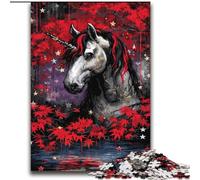 Puzzle Licorne Mystérieuse 2000 pièces pour Adultes et Adolescents, Jouets éducatifs et éducatifs pour la Famille, idéal pour la décoration de Bureau (70x100cm)