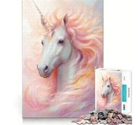 Puzzle Licorne Rêves 1000 Pièces Jeu de Créativité et de Découpe Net Composants Robustes Idéal pour Les Voyages pour Les Cerveaux (38x52cm)