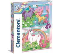 Puzzle Licornes - Clementoni - 2x20 pièces - Pour Enfants de 3 Ans et Plus