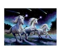 Puzzle licornes dans la nuit etoilee 1000 pieces adulte - collection anne stokes - nouveaute - puzzle animaux fantastiques et carte