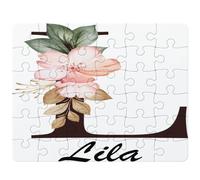 Puzzle Lila | 30 Pièces 24 × 19 cm Carton Brillant 2 mm | Message à Reconstituer Annonce Surprise | Cadeau Anniversaire Noël