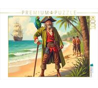 Puzzle · L'île au trésor - Long John Silver apparaît | Aventures oubliées · Scènes de grands livres · 1000 pièces · Format assemblé 64 × 48 cm · CALVENDO Puzzle