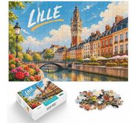 Puzzle Lille 1000pcs (52x38cm) Cadeau pour Passionnés | Pour partager un moment sans téléphone ni télévision : ce puzzle adulte 1000 pièces offre un loisir calme à la maison.