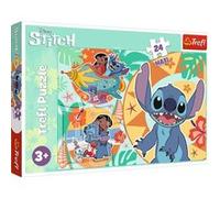Trefl - Puzzle Lilo & Stitch Joyeuse journée - 24 grandes pièces - Dès 3 ans