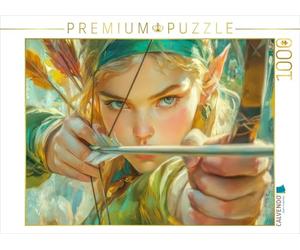Puzzle · L'imagination est la clé | Une elfe à la chasse · 1000 pièces · Format assemblé 64 × 48 cm · CALVENDO Puzzle
