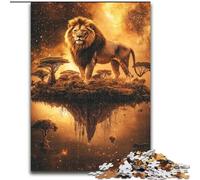 Puzzle Lion 1000 pièces pour Adultes et Adolescents, pour Un Moment de détente et de Partage, pour Un Amour de Couple Plus Intense (50x75cm)