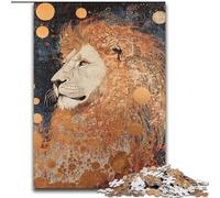 Puzzle Lion Art pour Adultes 1000 pièces, Motif à Assembler, à Offrir en Cadeau à Toute la Famille, adapté aux Enfants de 14 Ans et Plus (50x75cm)