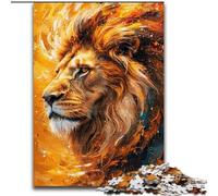 Puzzle Lion Cosmique pour Adolescents 1000 pièces, Anti-Stress, Difficile à réaliser, décoration d'intérieur pour Les 14 Ans et Plus (26x38cm)