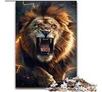 Puzzle Lion d'Afrique 1000 pièces pour Adultes, Jouet de Divertissement Familial idéal comme Cadeau pour Toute la Famille 50x75cm