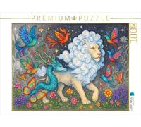 Puzzle · Lion des Nuages et Oiseaux de rêve | Des créatures mythiques magiques · 1000 pièces · Format assemblé 64 × 48 cm · CALVENDO Puzzle