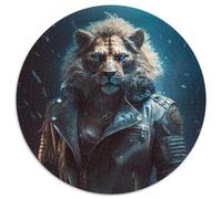 Puzzle Lion du Club de Moto 1000 pièces, Puzzle en Carton, pour la Famille et Les Amis, adapté aux 14 Ans et Plus, 67,5 x 67,5 cm