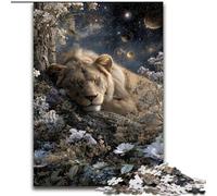 Puzzle Lion endormi pour Adolescents, 1000 pièces, Jeu Familial Anti-Stress, défi Difficile, Superbes Cadeaux et Jouets (26x38cm)
