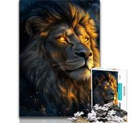 Puzzle Lion Fantastique 1000 pièces pour Adultes et Adolescents, pour Un Moment de détente à la Maison Chaque pièce est Unique - Jeu Familial Stimulant et Amusant (38x26cm)
