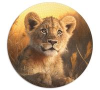 Puzzle Lion Fantastique 1000 Pièces Puzzles pour Adultes Cadeau de Vacances Parfait pour Noël, Halloween, Pâques, Nouvel an 67,5x67,5cm
