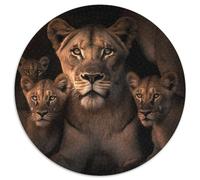 Puzzle Lion Fantastique 1000 Pièces Puzzles pour Adultes Cadeau de Vacances Parfait pour Noël, Halloween, Pâques, Nouvel an 67,5x67,5cm