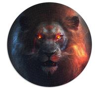 Puzzle Lion Fantastique pour Adultes Puzzles en Carton 1000 Pièces Décoration Parfaite pour la Maison ou Le Bureau, pour Noël 67,5x67,5cm
