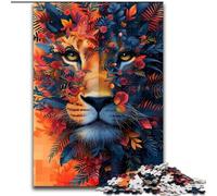 Puzzle Lion Graffiti 1000 pièces pour Adolescents, à partir de 14 Ans, décoration Murale, Cadeau d'anniversaire de Noël (26x38cm)
