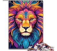 Puzzle Lion Graffiti Coloré 1000 Pièces pour Adolescents, Cadeau Jeu de Réveil Idéal pour Toute la Famille (26x38cm)