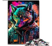 Puzzle Lion Graffiti Coloré pour Adolescents 1000 Pièces, Jeux Amusants Décoration Murale Cadeaux Uniques d'anniversaire et de Noël (50x75cm)