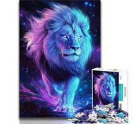 Puzzle Lion mâle majestueux pour Adultes et Adolescents, Puzzle Difficile à réaliser, mais Amusant et Humoristique, Cadeau d'anniversaire, Cadeaux, Art Mural (50x75cm)