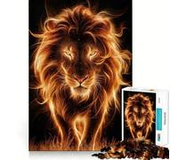 Puzzle Lion Spirituel 1000 pièces pour Adolescents Renforce la mémoire Calme et sérénité Qualité supérieure Cadeau de Noël idéal 38x26cm