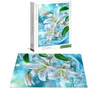 Puzzle Lis 1000 Pièces Adultes, Puzzle 1000 Pièces pour Adultes et Enfants à Partir de 14 Ans, Fleur Puzzles Bois de Qualité Supérieure avec Une Boîte d'emballage Exquise, Cadeau Femme/Homme H-4538