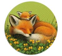 Puzzle Little FBœuf Sleeping on Mother's Back, Open Field pour Adultes,1000pcs (67.5x67.5cm),Jeu ÉduChatif,décoration De La Maison,