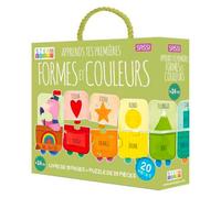 Puzzle & livre apprends tes premières formes et couleurs multicolore TU